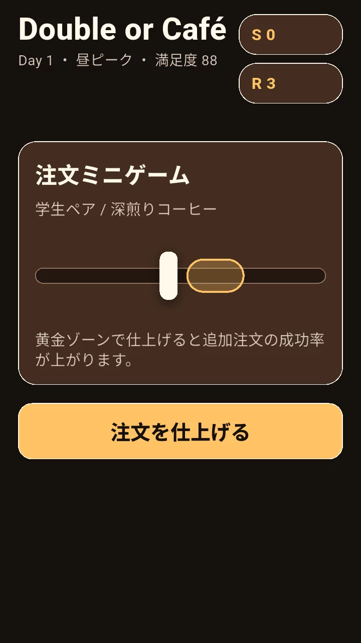 Double or Cafe - スクリーンショット 2